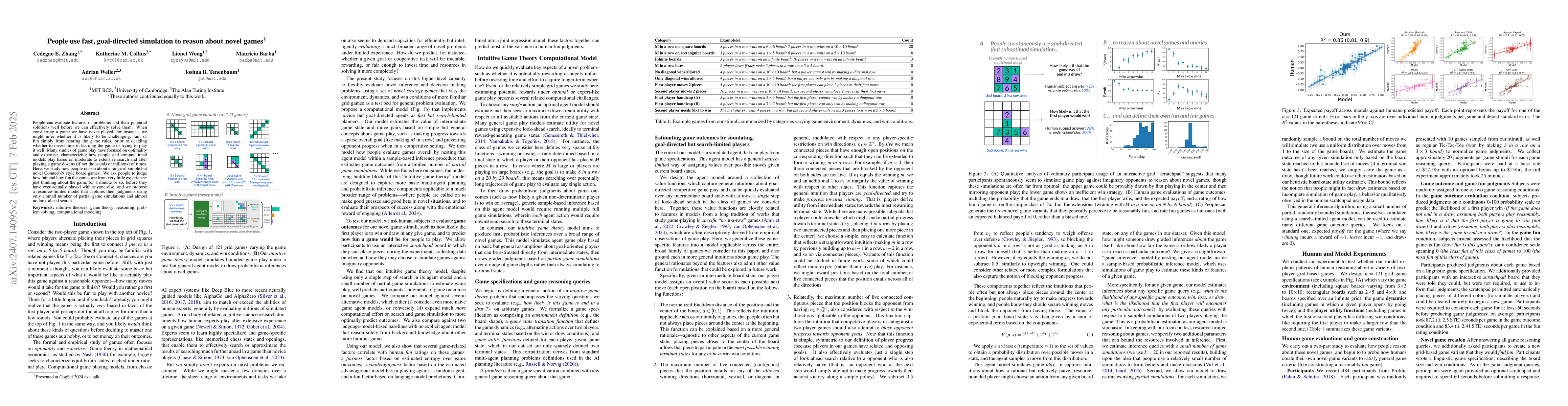 Thumbnail for People use fast, goal-directed simulation to reason about novel games