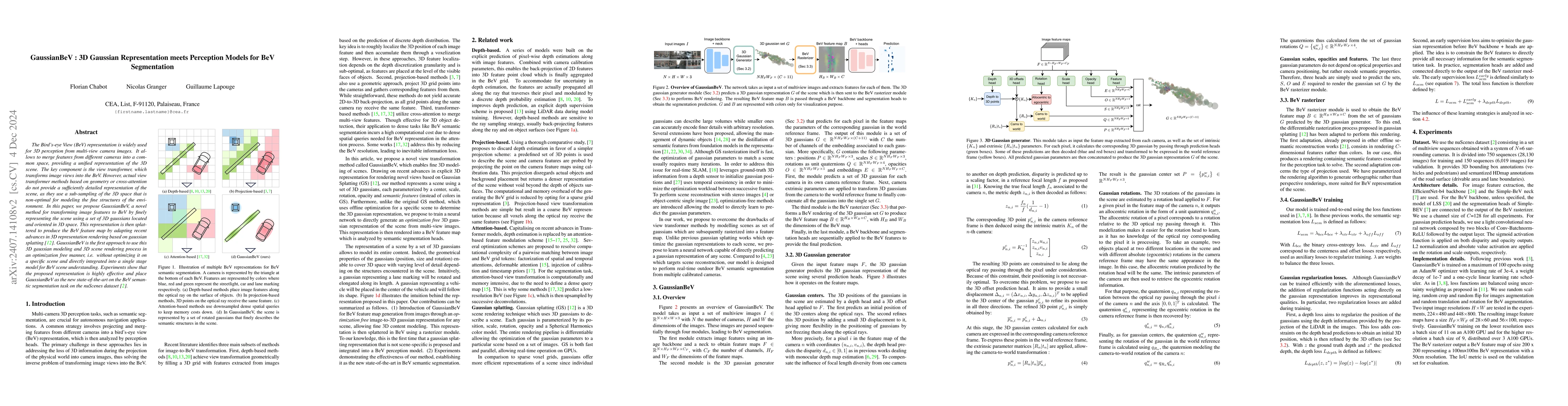 Thumbnail for GaussianBeV: 3D Gaussian Representation meets Perception Models for BeV
  Segmentation