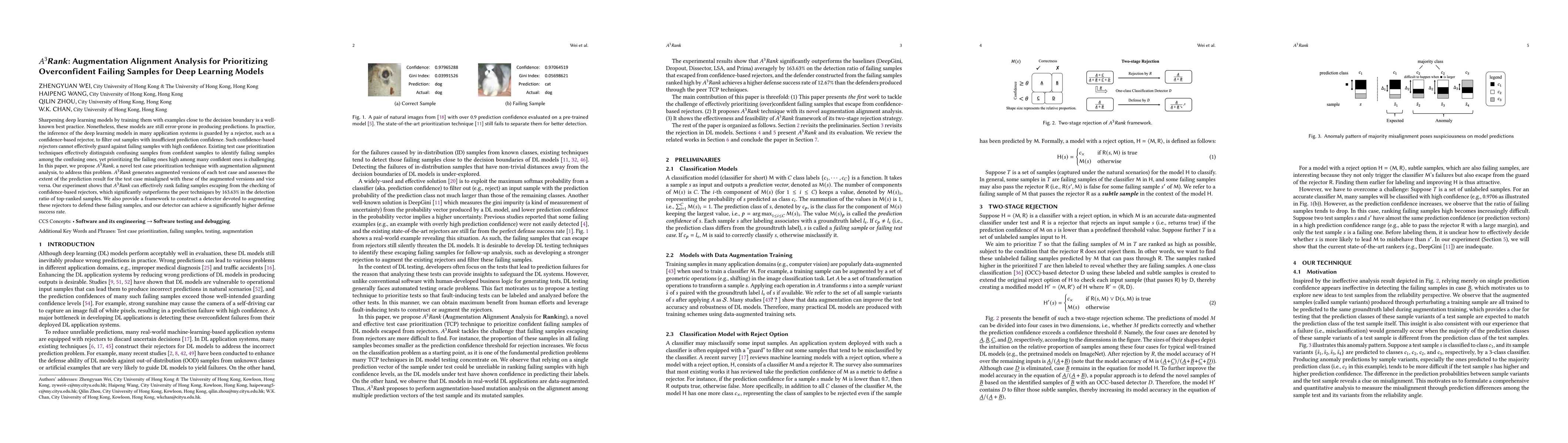 Thumbnail for A3Rank: Augmentation Alignment Analysis for Prioritizing Overconfident
  Failing Samples for Deep Learning Models