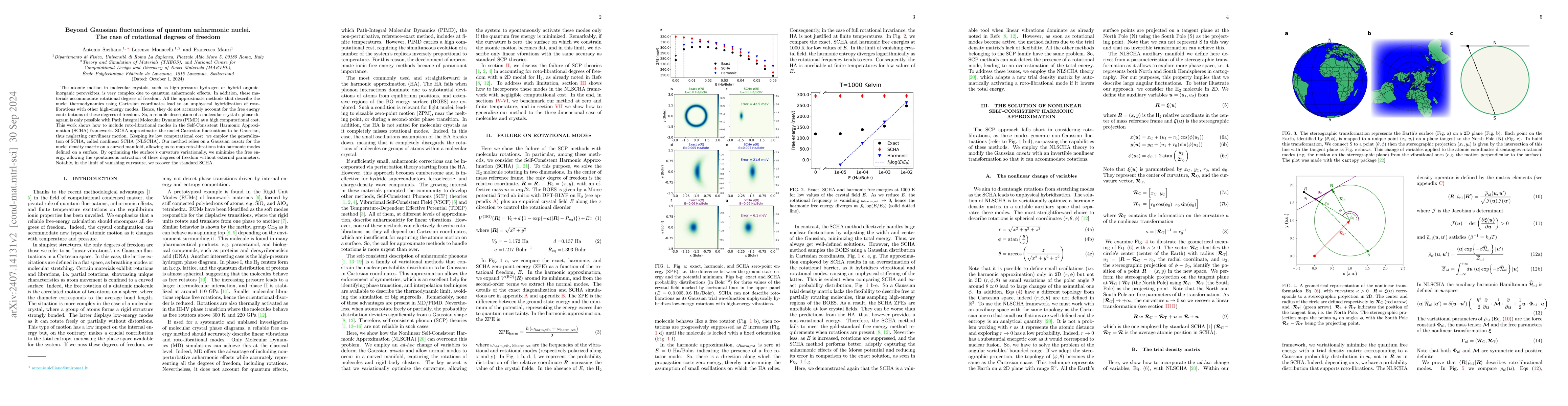 Thumbnail for Beyond Gaussian fluctuations of quantum anharmonic nuclei. The case of
  rotational degrees of freedom