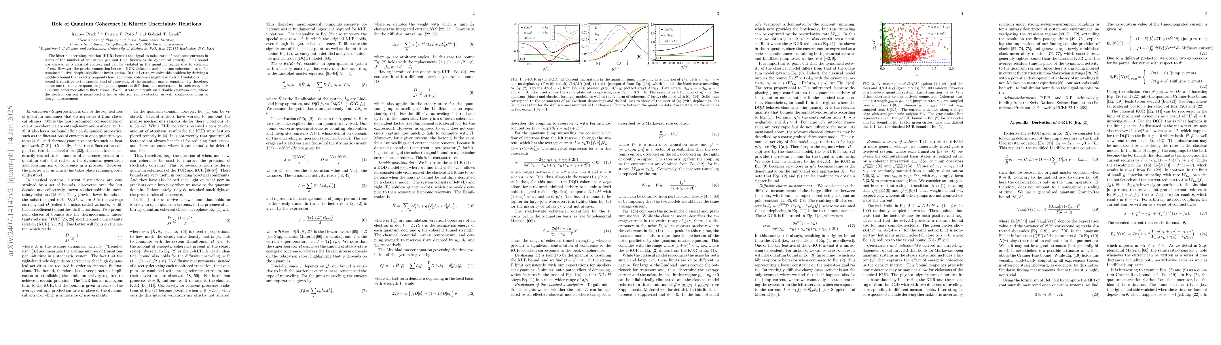 Thumbnail for Role of Quantum Coherence in Kinetic Uncertainty Relations