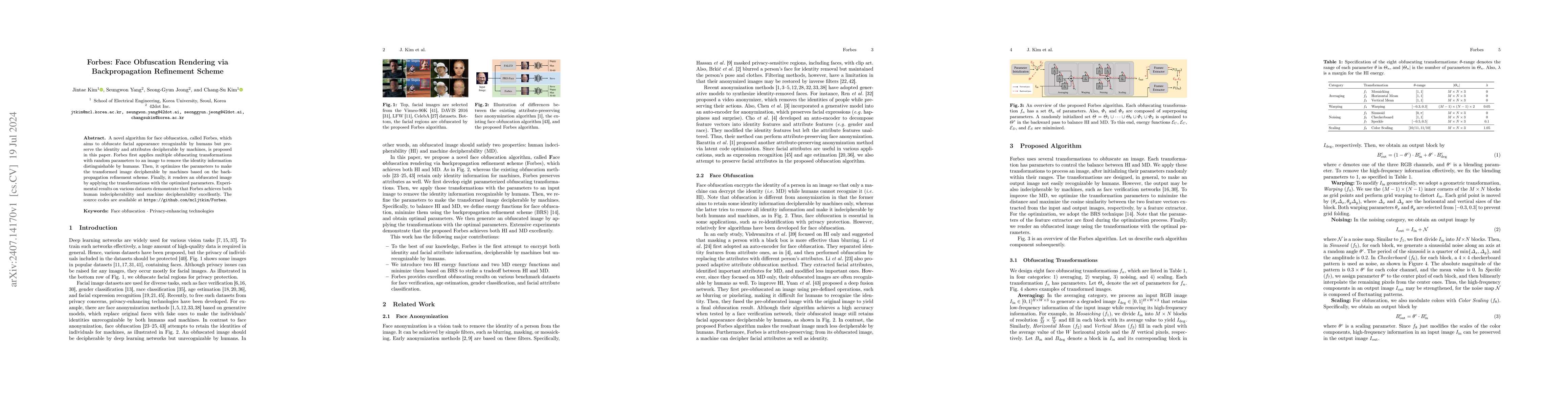 Thumbnail for Forbes: Face Obfuscation Rendering via Backpropagation Refinement Scheme