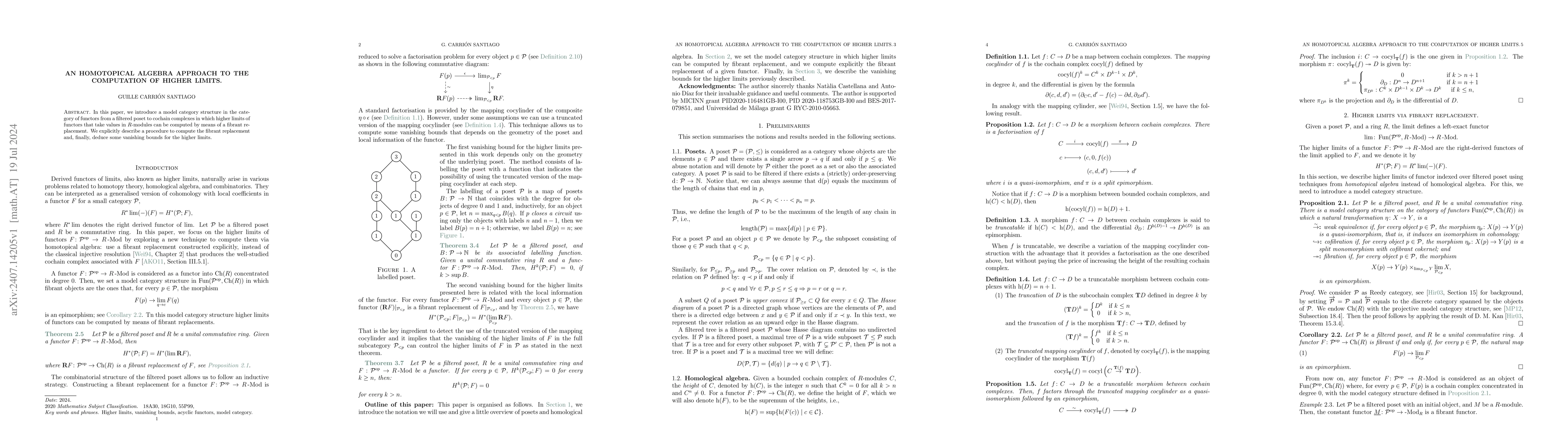 Thumbnail for An homotopical algebra approach to the computation of higher limits