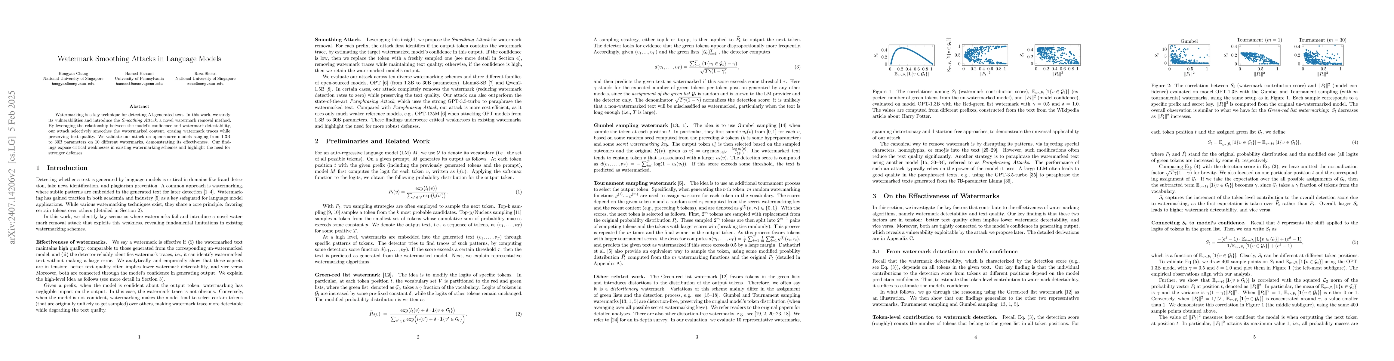 Thumbnail for Watermark Smoothing Attacks against Language Models