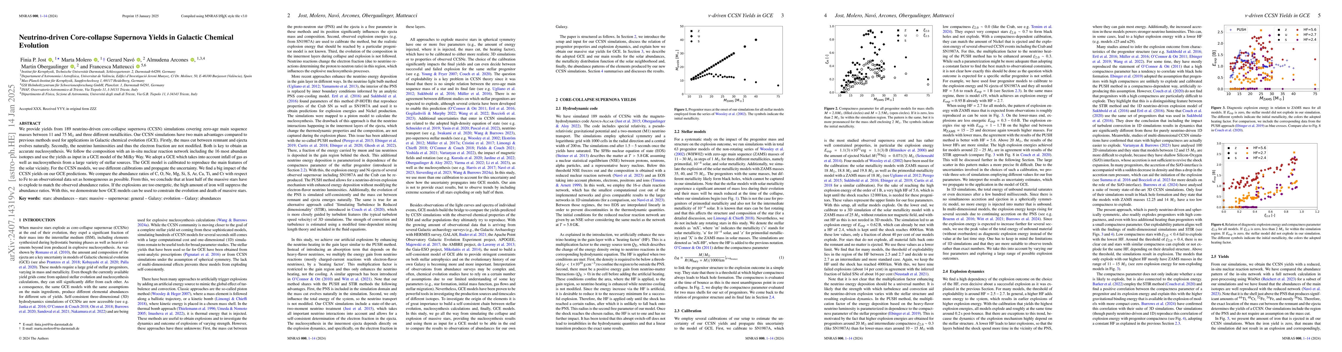 Thumbnail for Neutrino-driven Core-collapse Supernova Yields in Galactic Chemical
  Evolution