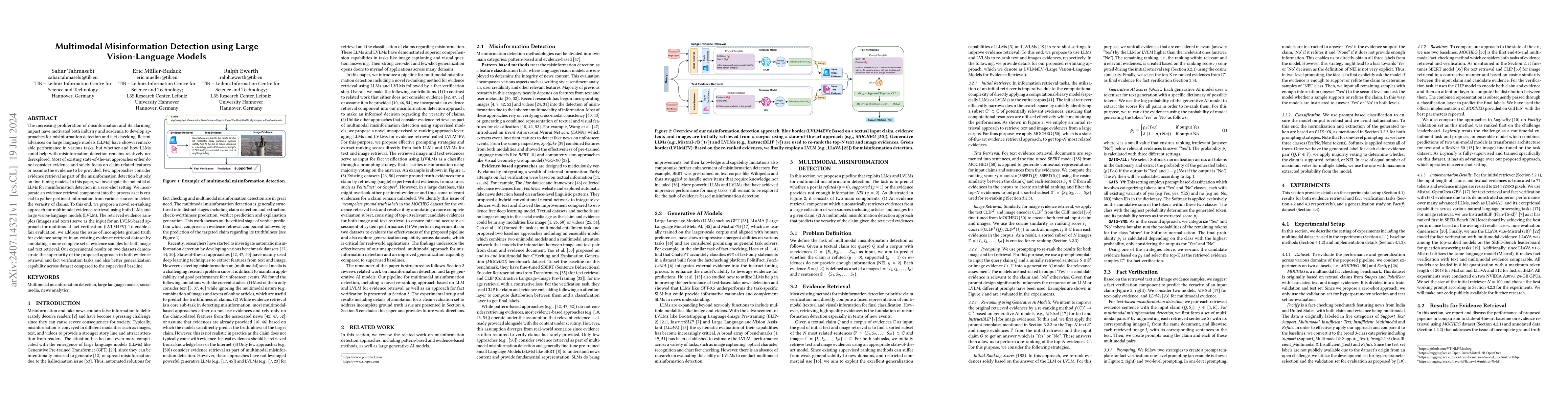 Thumbnail for Multimodal Misinformation Detection using Large Vision-Language Models