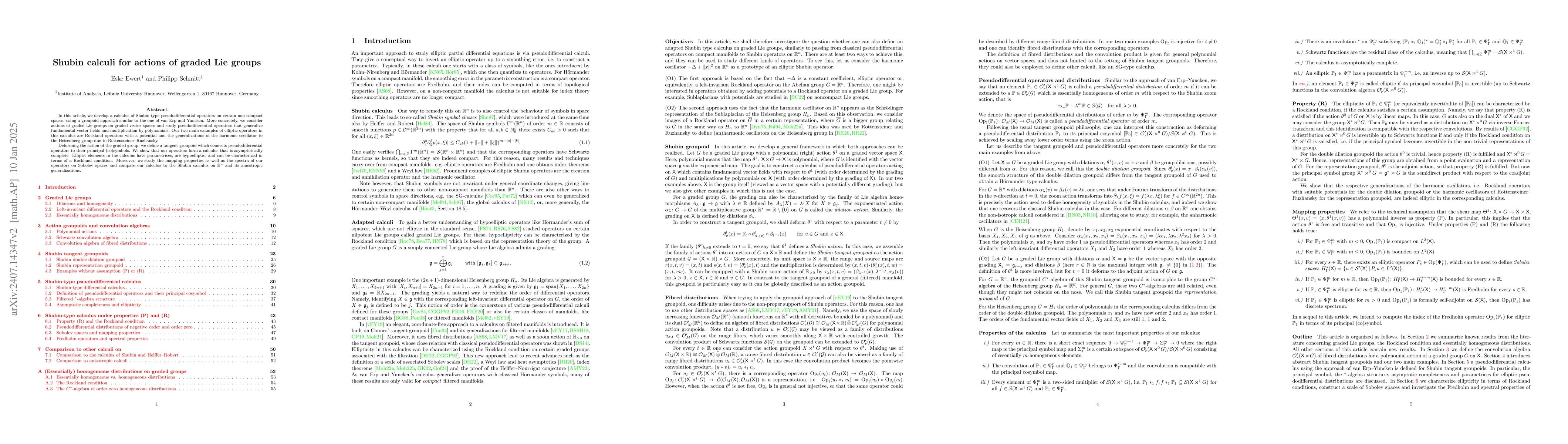 Thumbnail for Shubin calculi for actions of graded Lie groups