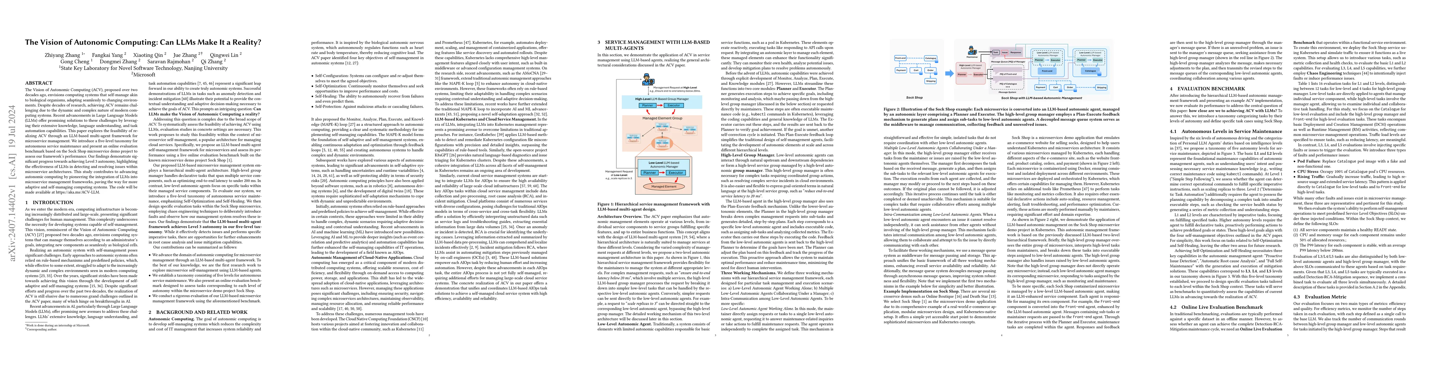 Thumbnail for The Vision of Autonomic Computing: Can LLMs Make It a Reality?