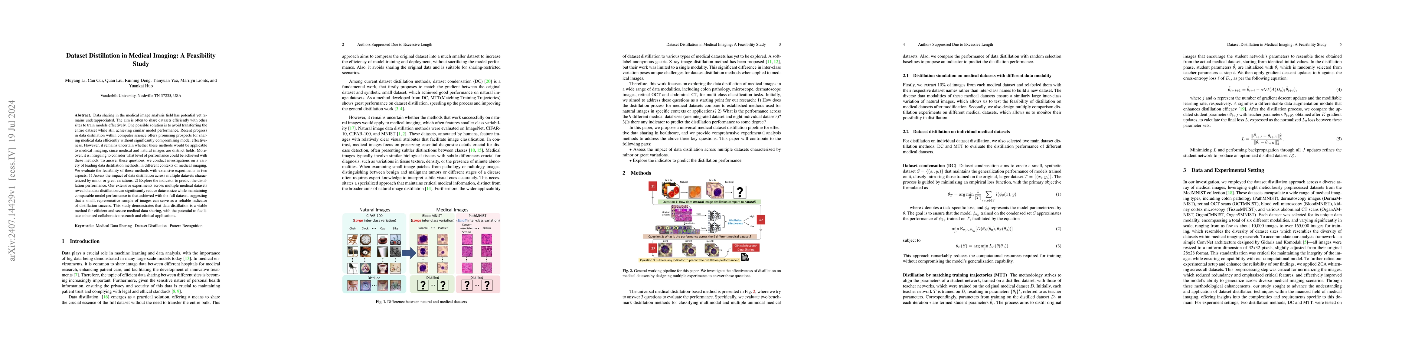 Thumbnail for Dataset Distillation in Medical Imaging: A Feasibility Study