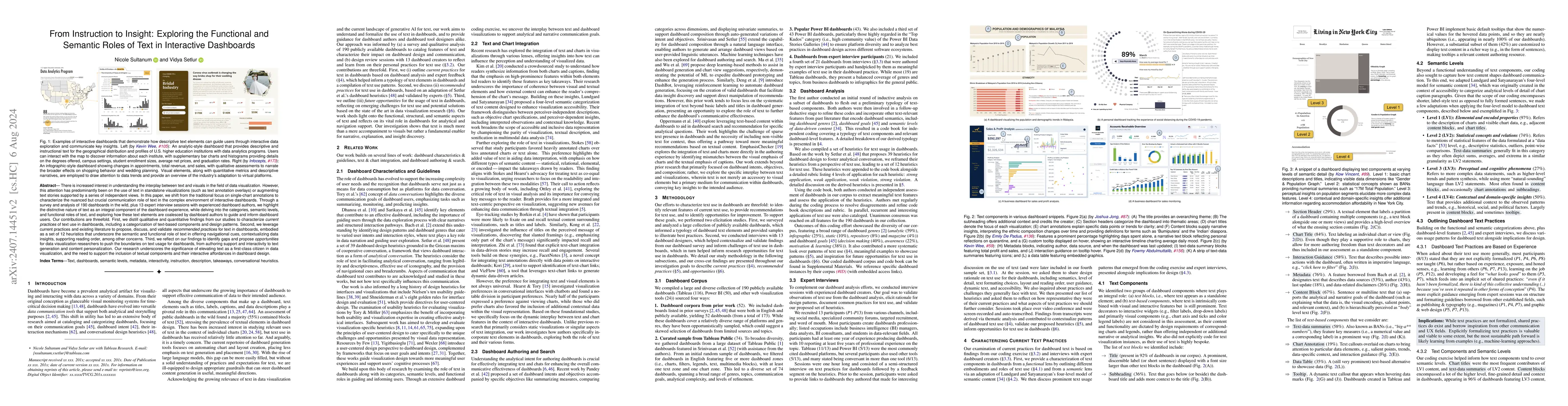 Thumbnail for From Instruction to Insight: Exploring the Functional and Semantic Roles
  of Text in Interactive Dashboards