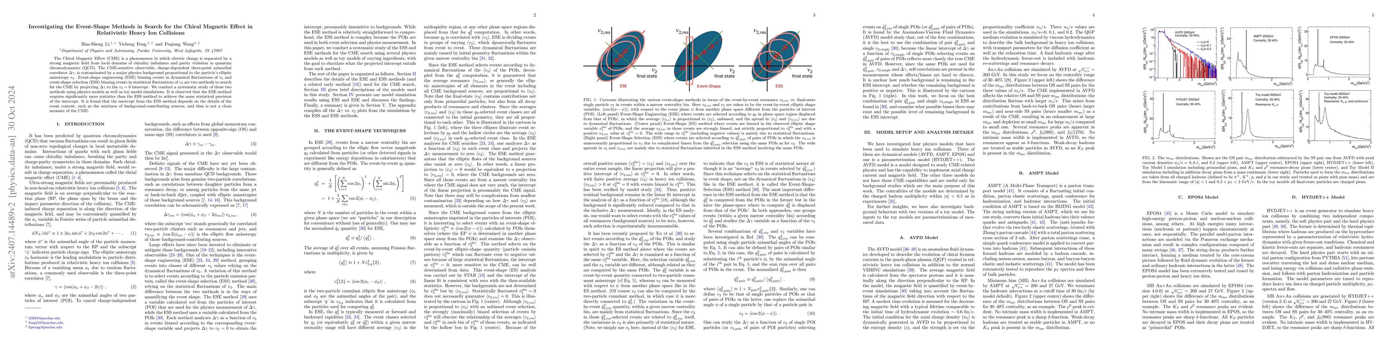 Thumbnail for Investigating the Event-Shape Methods in Search for the Chiral Magnetic
  Effect in Relativistic Heavy Ion Collisions
