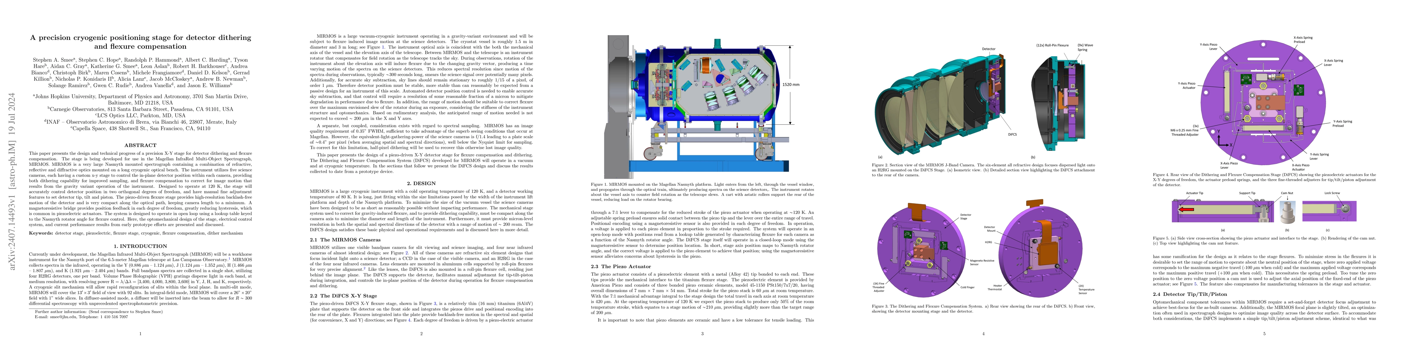 Thumbnail for A Precision Cryogenic Positioning Stage for Detector Dithering and
  Flexure Compensation