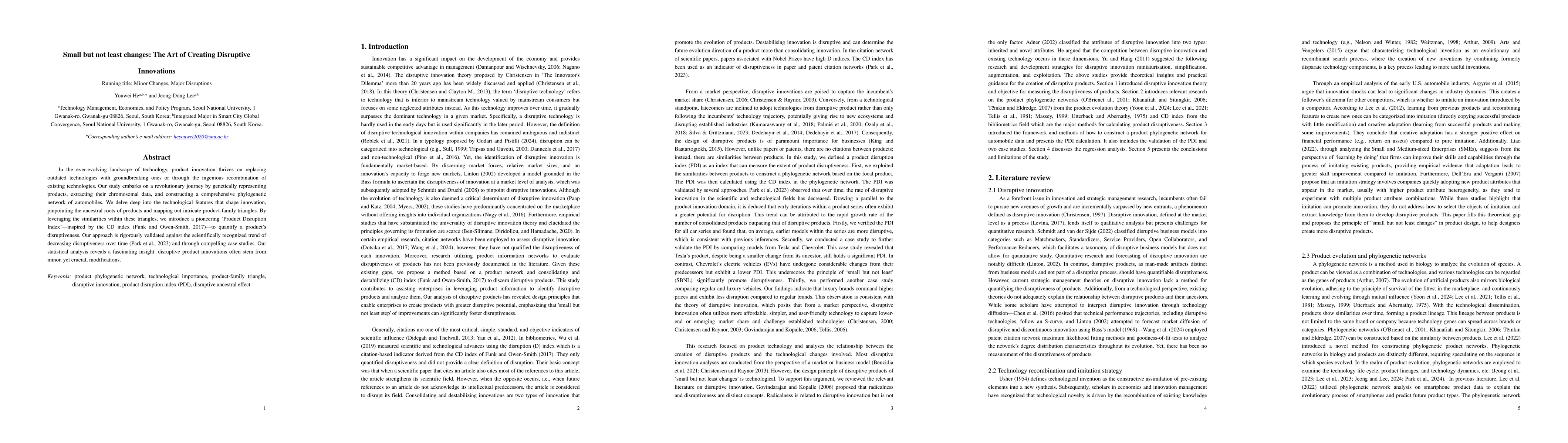 Thumbnail for Small but not least changes: The Art of Creating Disruptive Innovations