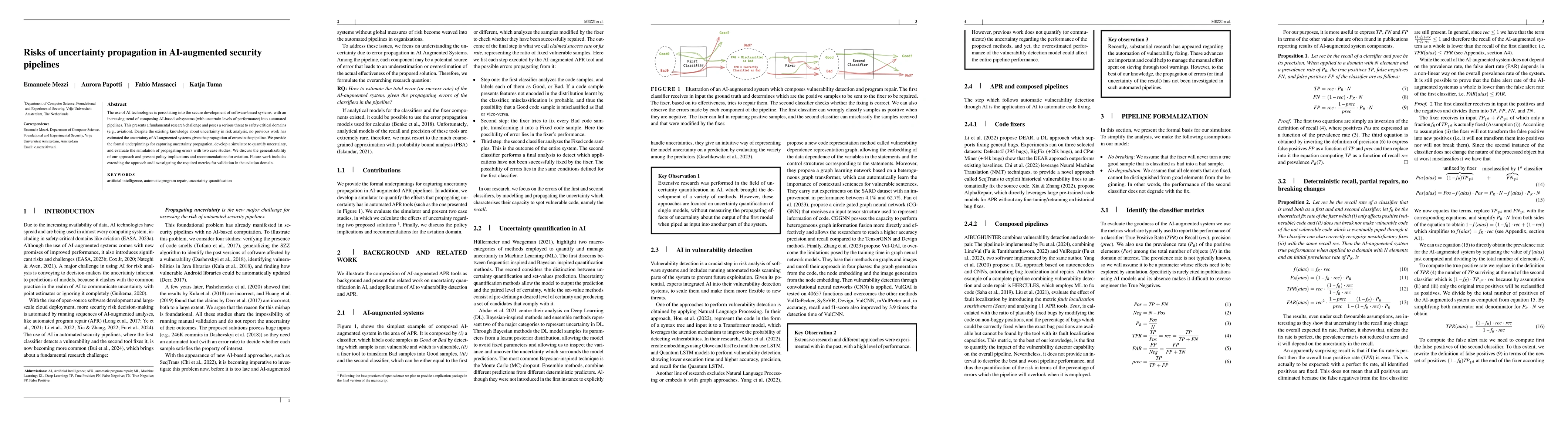 Thumbnail for Risks of uncertainty propagation in Al-augmented security pipelines