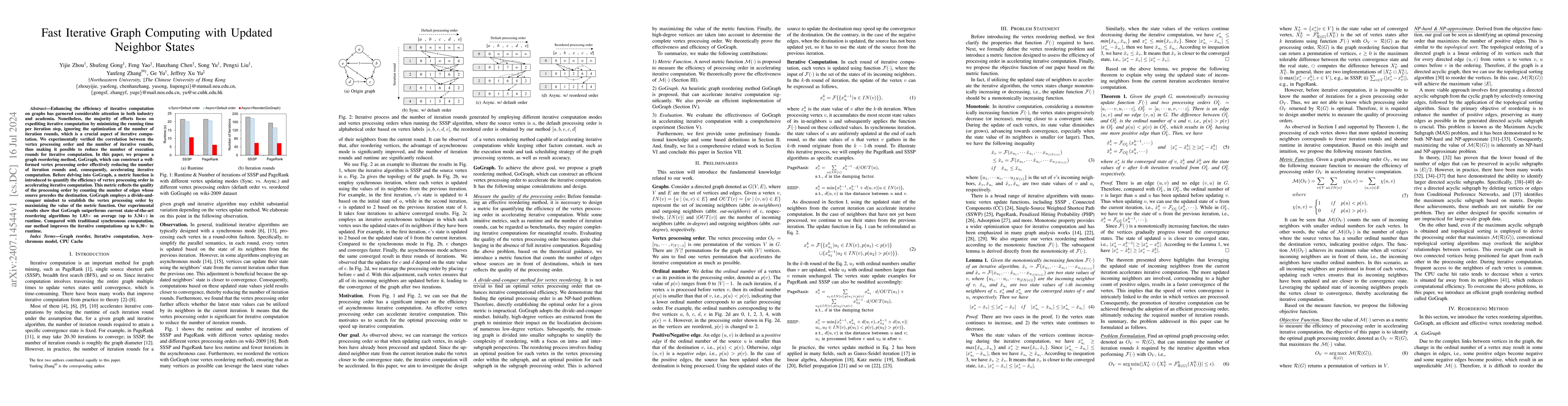 Thumbnail for Fast Iterative Graph Computing with Updated Neighbor States