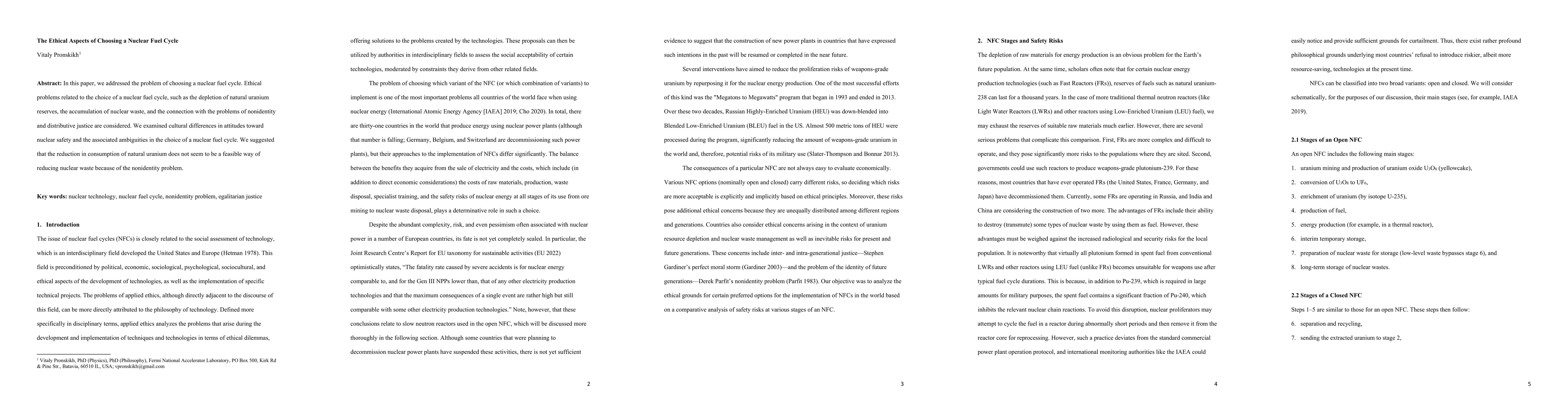 Thumbnail for The Ethical Aspects of Choosing a Nuclear Fuel Cycle