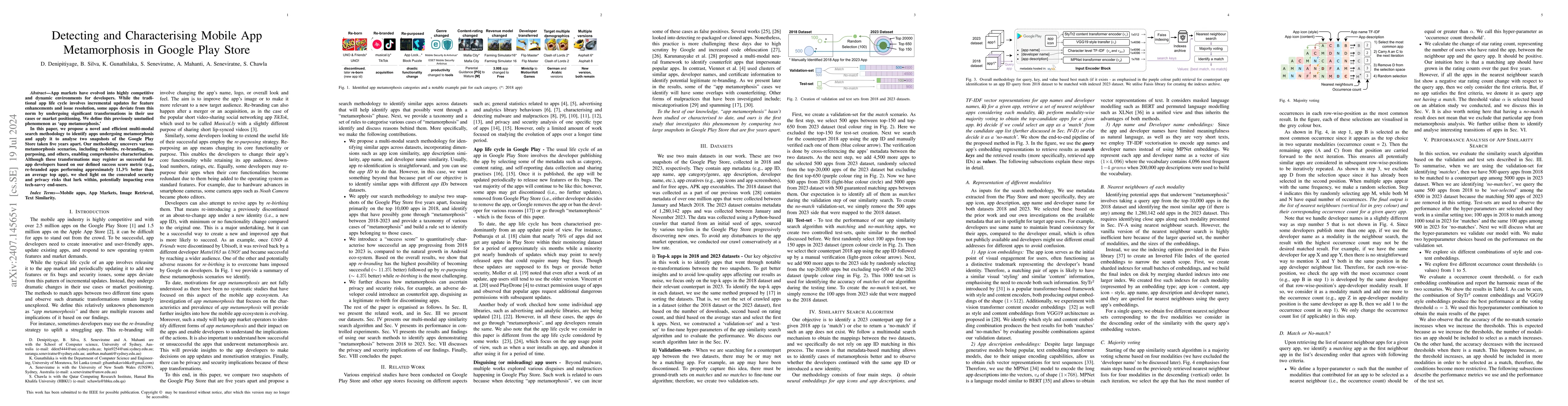 Thumbnail for Detecting and Characterising Mobile App Metamorphosis in Google Play
  Store