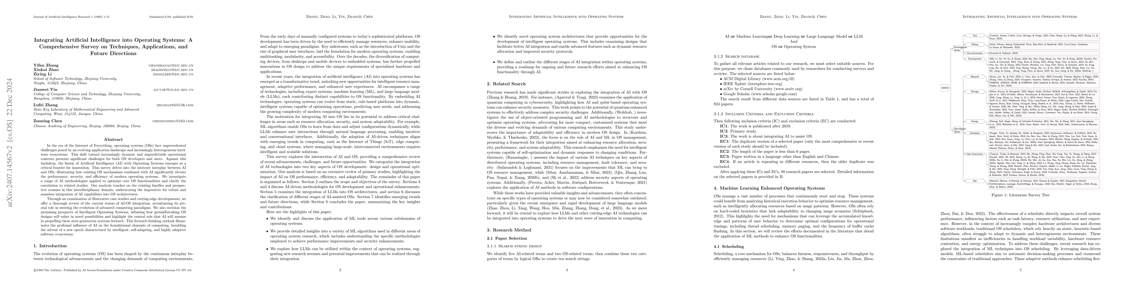 Thumbnail for Operating System And Artificial Intelligence: A Systematic Review