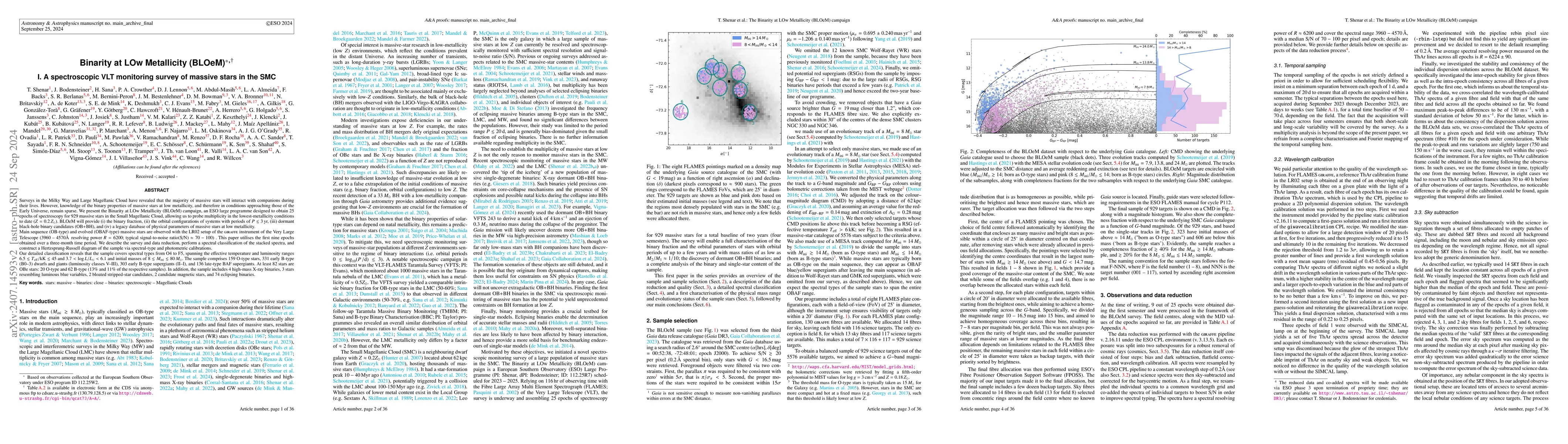 Thumbnail for Binarity at LOw Metallicity (BLOeM): a spectroscopic VLT monitoring
  survey of massive stars in the SMC