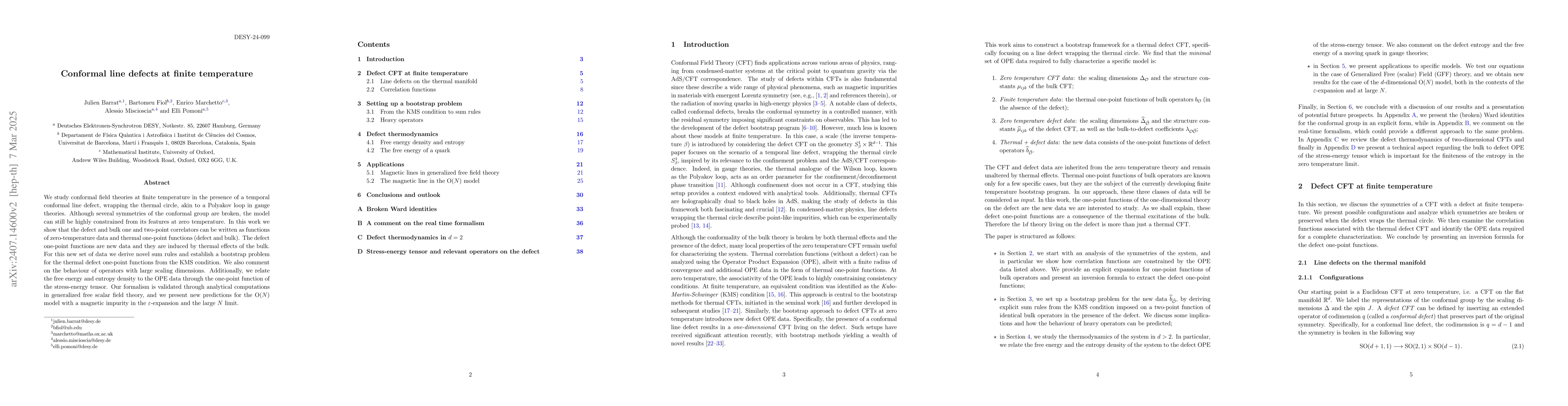 Thumbnail for Conformal line defects at finite temperature