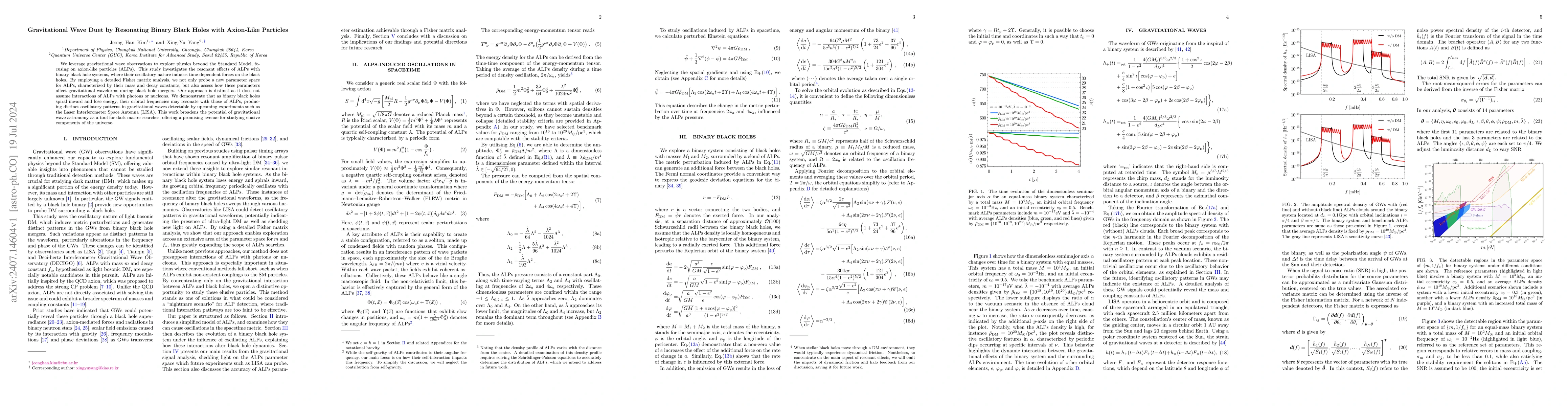 Thumbnail for Gravitational Wave Duet by Resonating Binary Black Holes with Axion-Like
  Particles