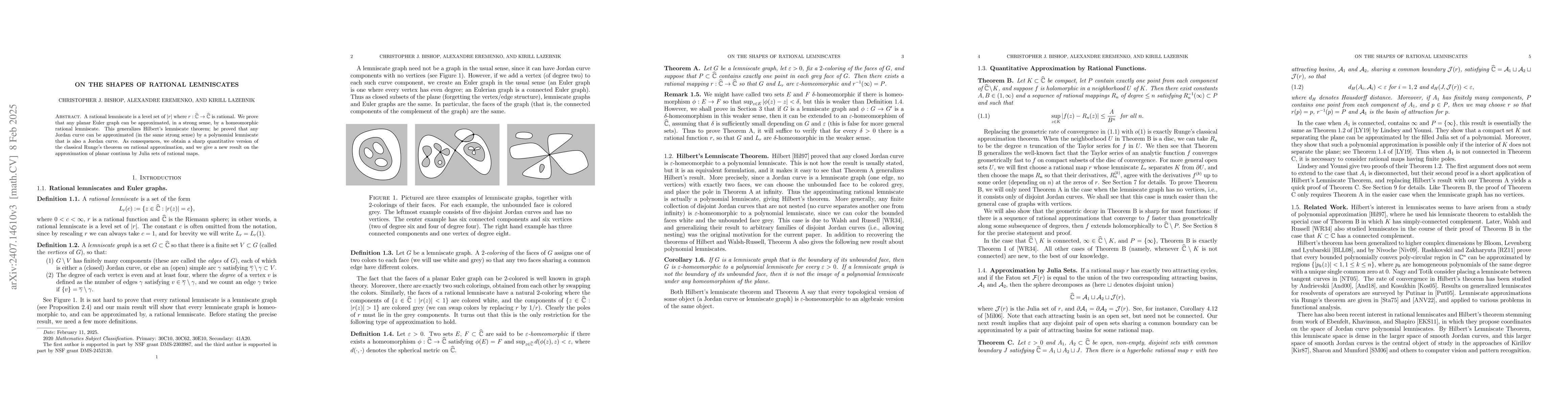 Thumbnail for On the Shapes of Rational Lemniscates