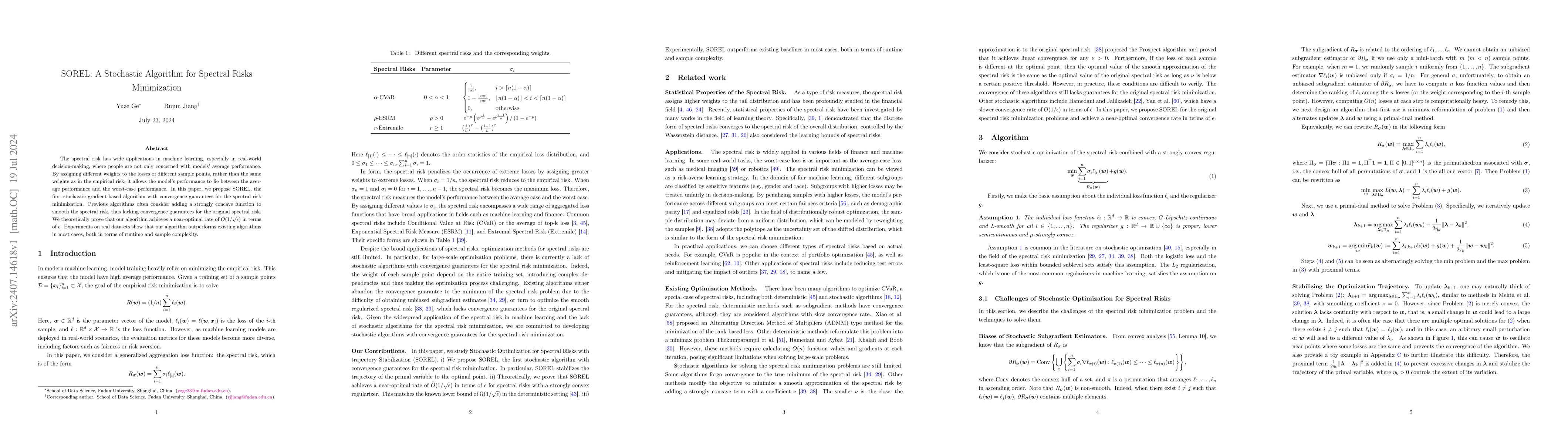 Thumbnail for SOREL: A Stochastic Algorithm for Spectral Risks Minimization