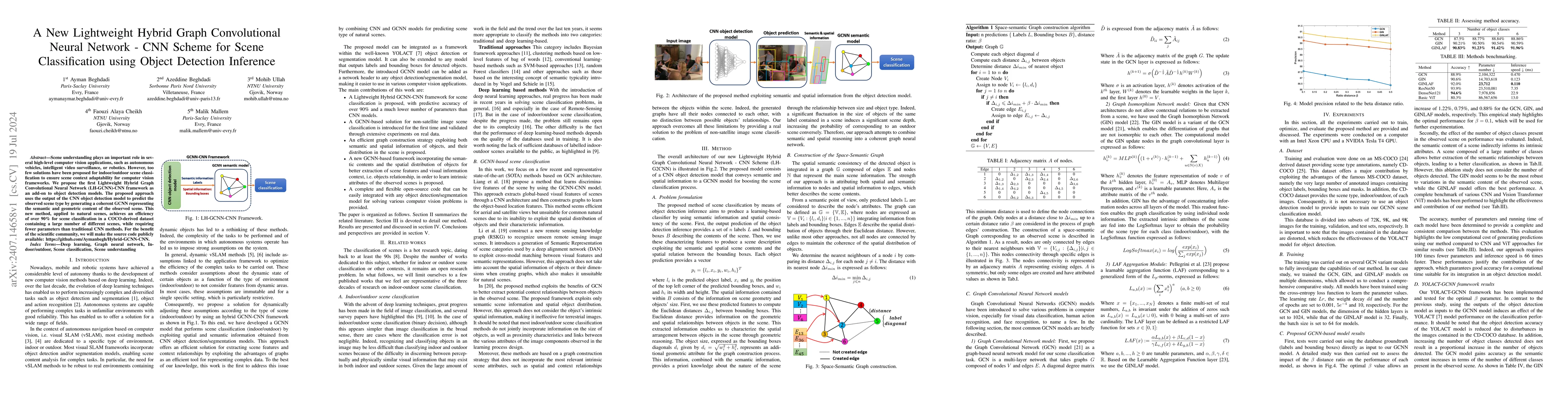Thumbnail for A New Lightweight Hybrid Graph Convolutional Neural Network -- CNN
  Scheme for Scene Classification using Object Detection Inference