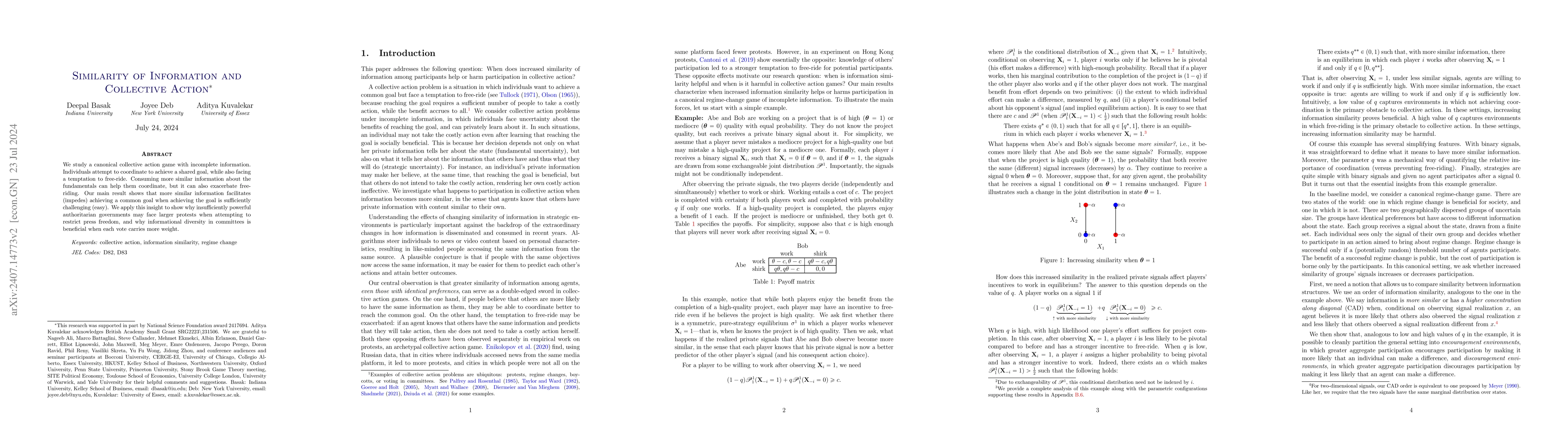 Thumbnail for Similarity of Information and Collective Action