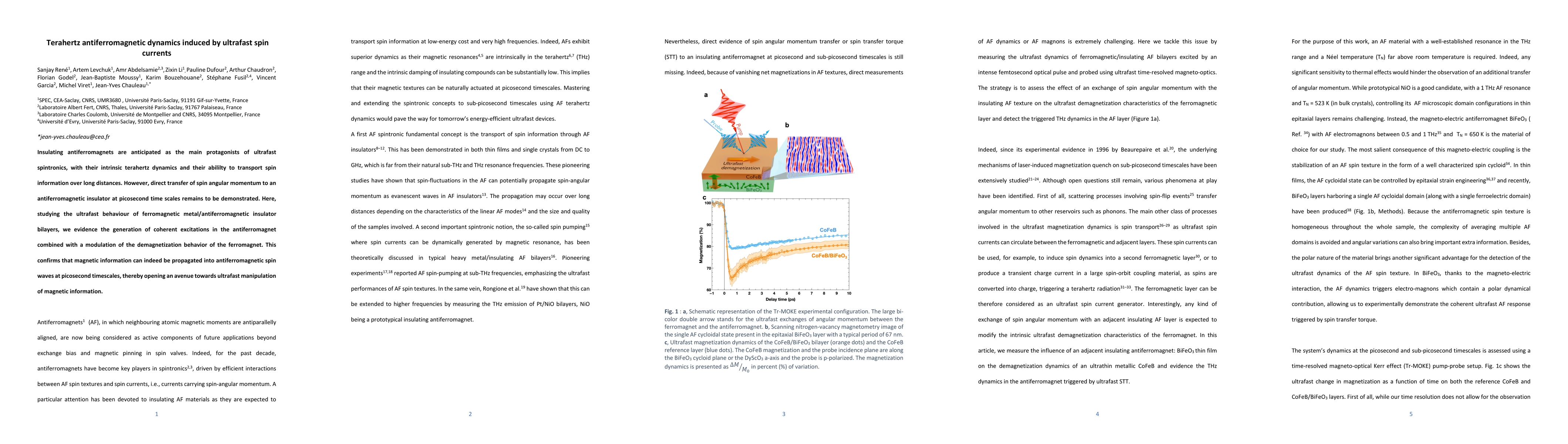 Thumbnail for Terahertz antiferromagnetic dynamics induced by ultrafast spin currents