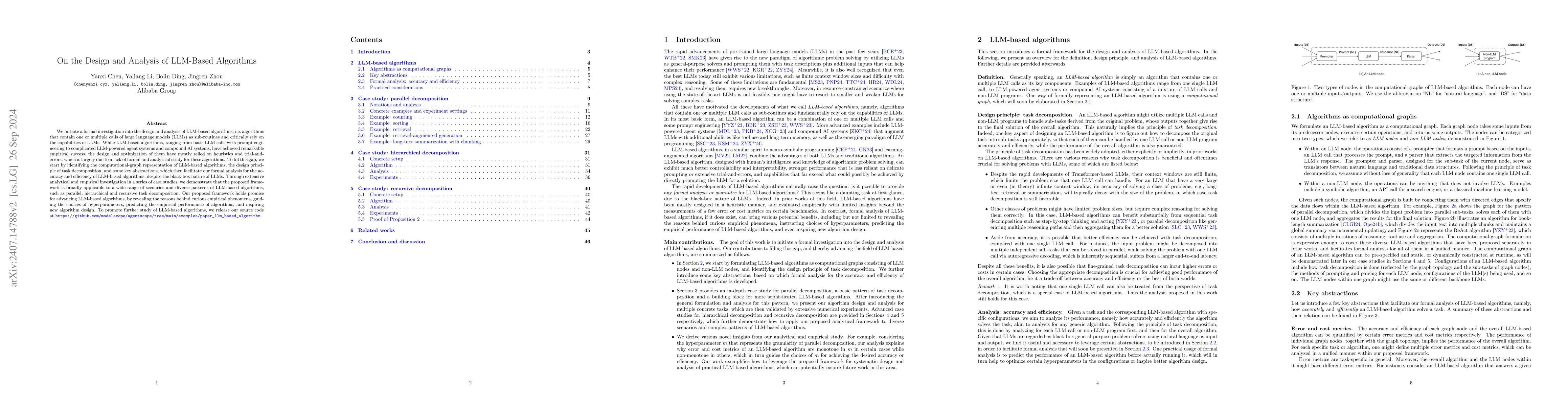 Thumbnail for On the Design and Analysis of LLM-Based Algorithms