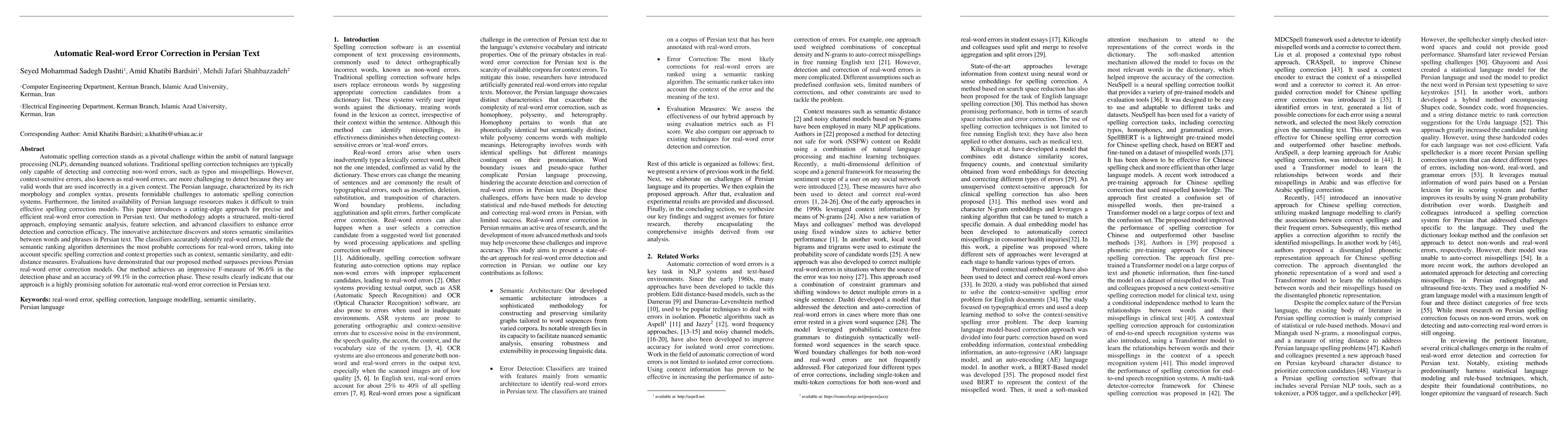 Thumbnail for Automatic Real-word Error Correction in Persian Text