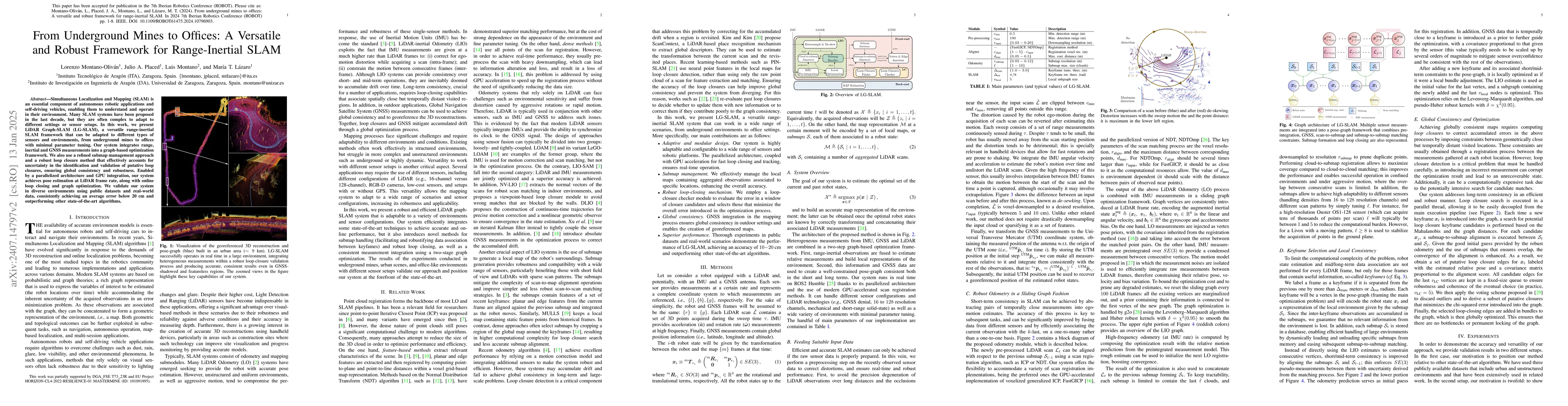Thumbnail for From Underground Mines to Offices: A Versatile and Robust Framework for
  Range-Inertial SLAM