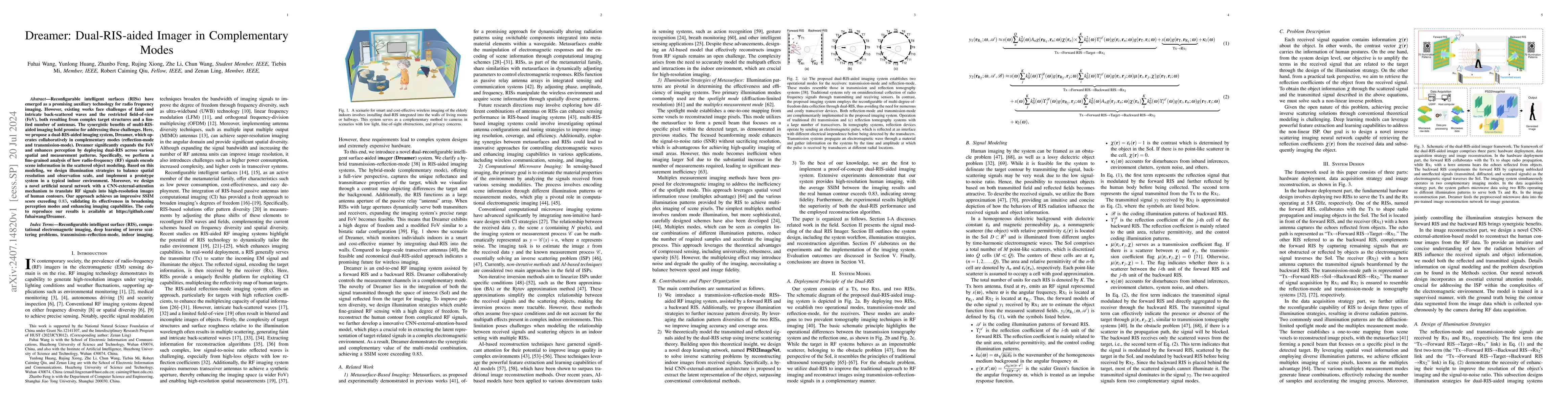 Thumbnail for Dreamer: Dual-RIS-aided Imager in Complementary Modes