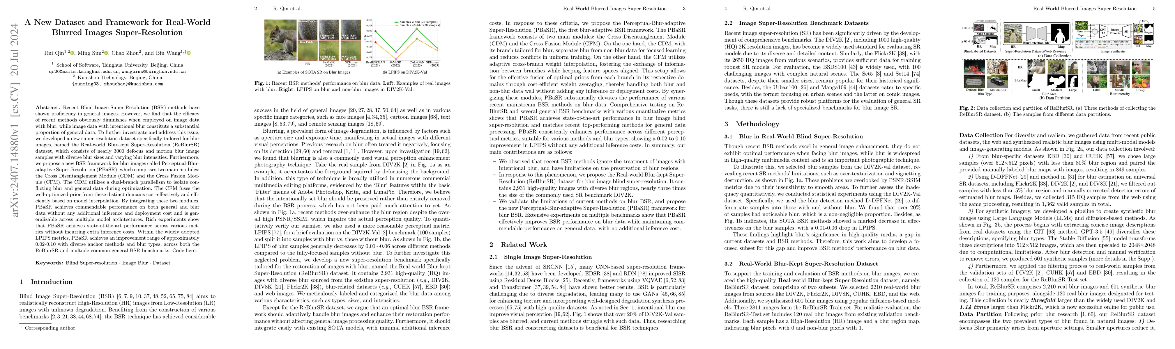 Thumbnail for A New Dataset and Framework for Real-World Blurred Images
  Super-Resolution