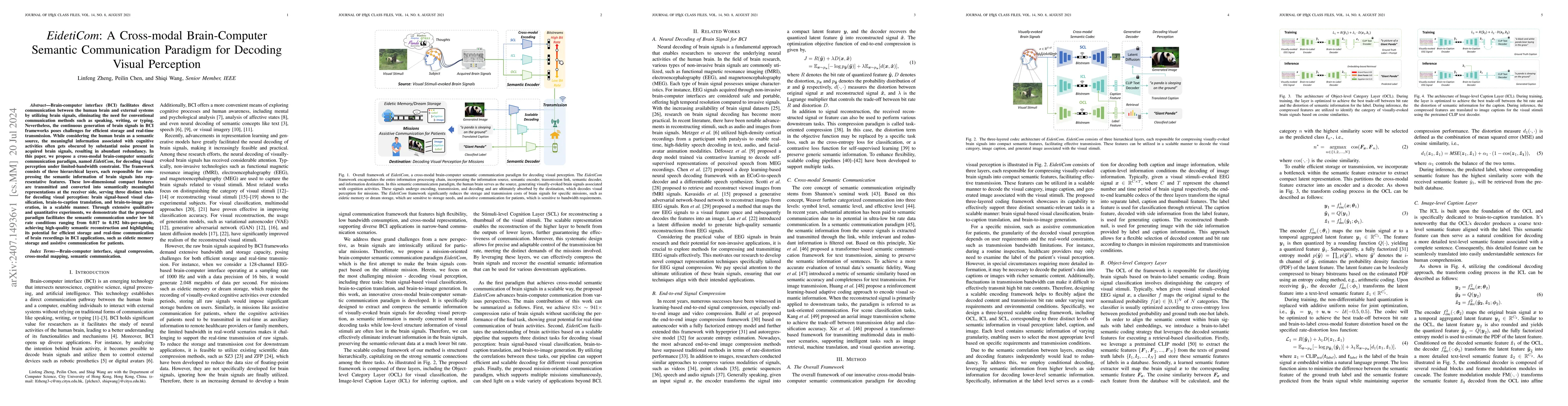 Thumbnail for EidetiCom: A Cross-modal Brain-Computer Semantic Communication Paradigm
  for Decoding Visual Perception