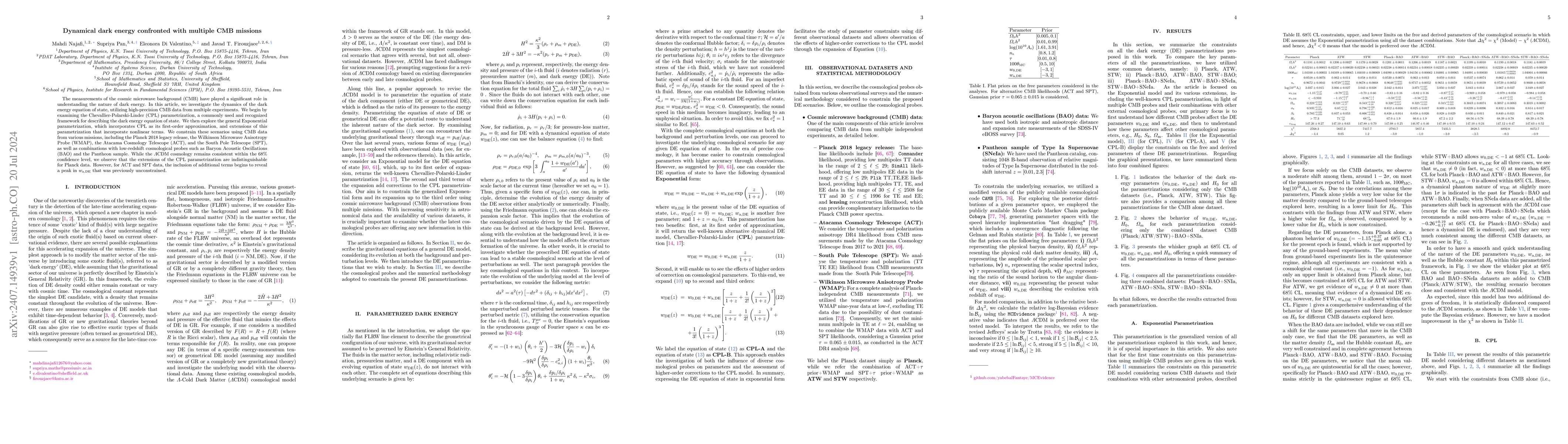 Thumbnail for Dynamical dark energy confronted with multiple CMB missions