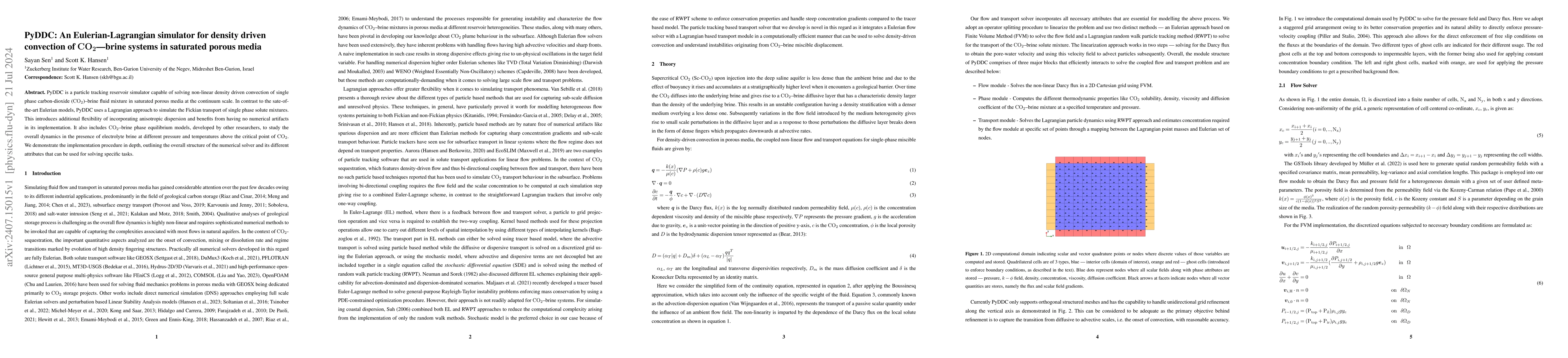 Thumbnail for PyDDC: An Eulerian-Lagrangian simulator for density driven convection of
  $\mathrm{CO_2}$--brine systems in saturated porous media