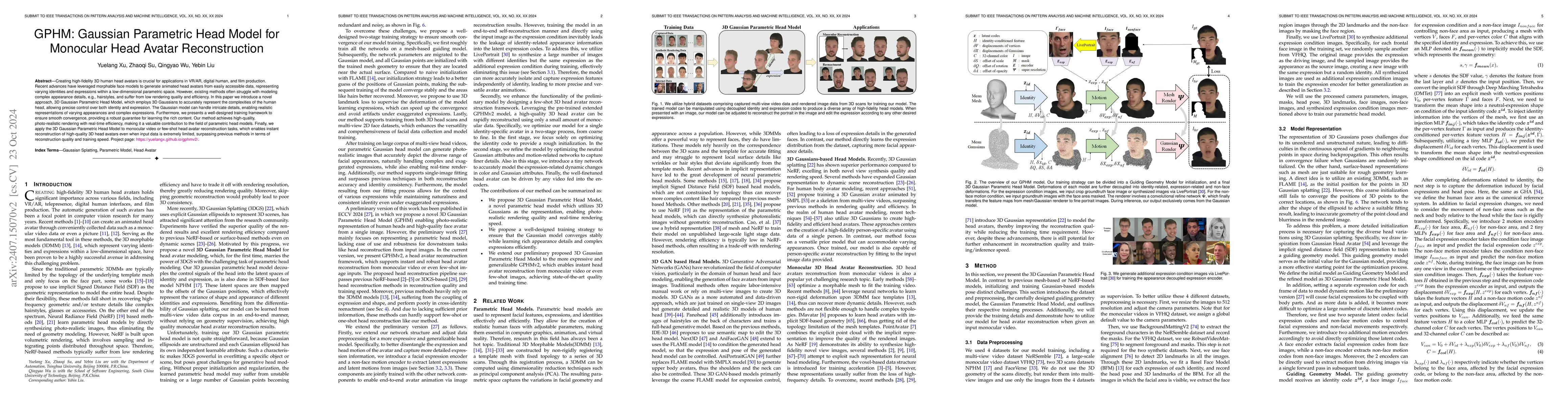 Thumbnail for 3D Gaussian Parametric Head Model