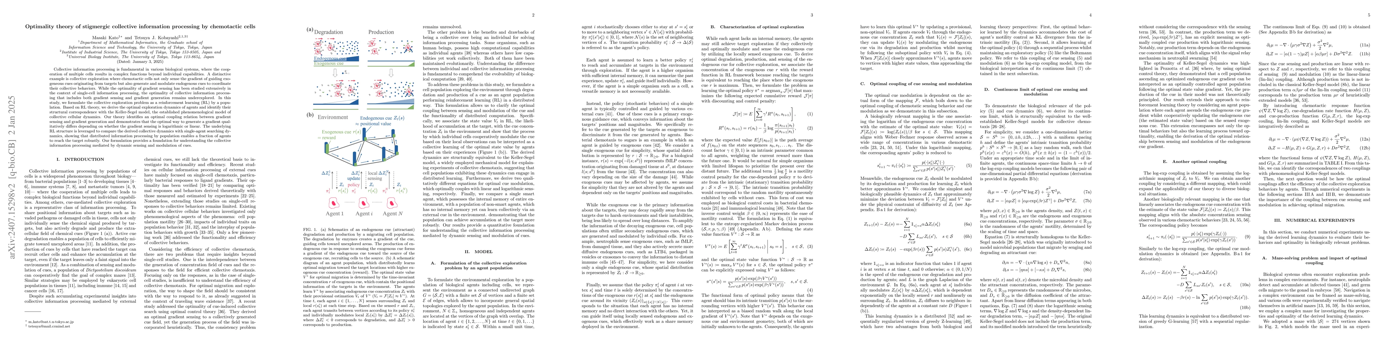 Thumbnail for Understanding cell populations sharing information through the
  environment, as reinforcement learning