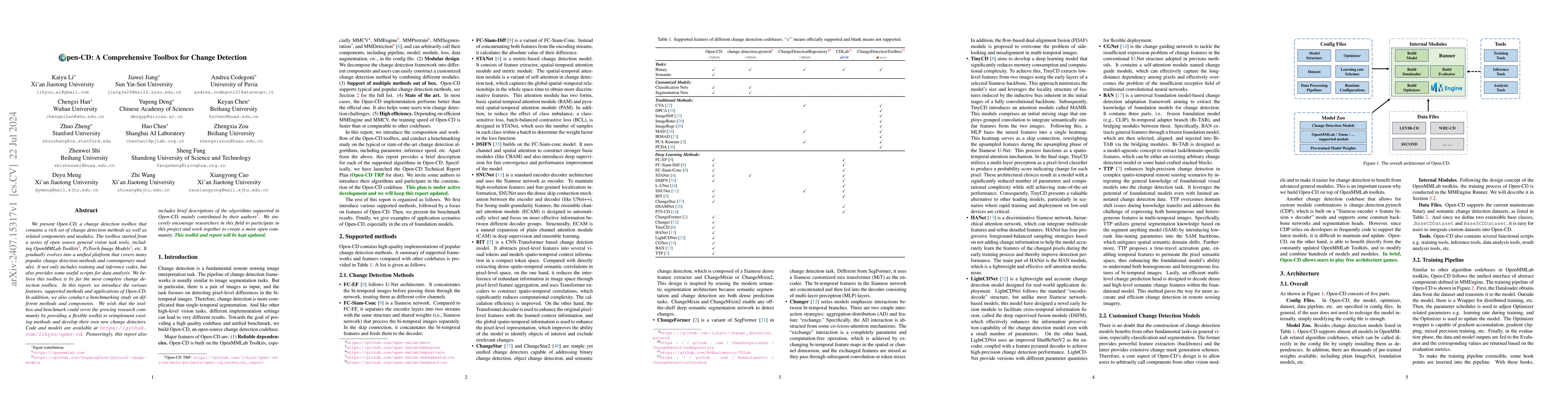 Thumbnail for Open-CD: A Comprehensive Toolbox for Change Detection