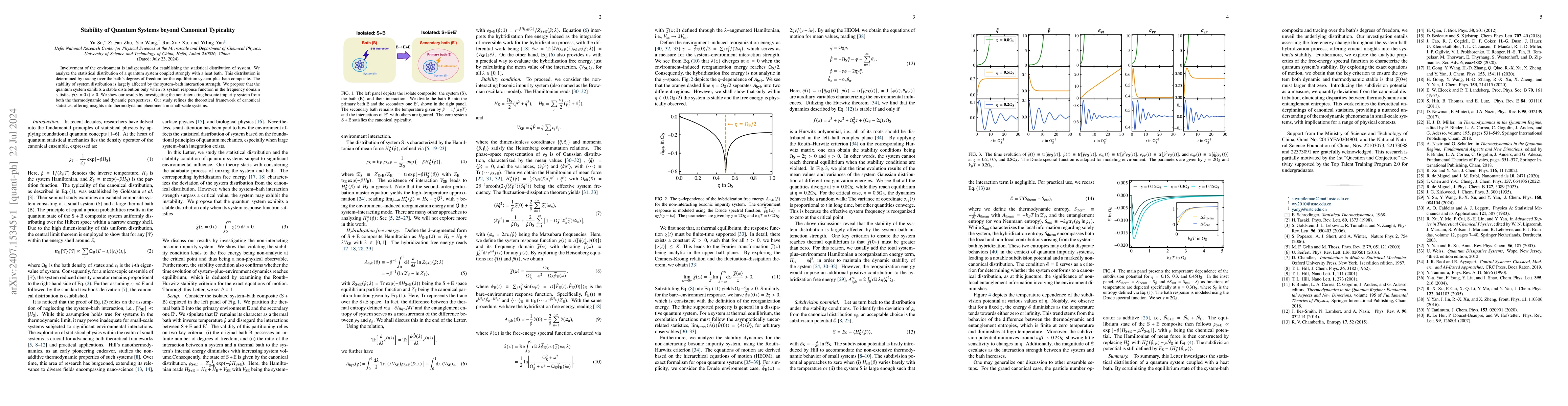 Thumbnail for Stability of Quantum Systems beyond Canonical Typicality