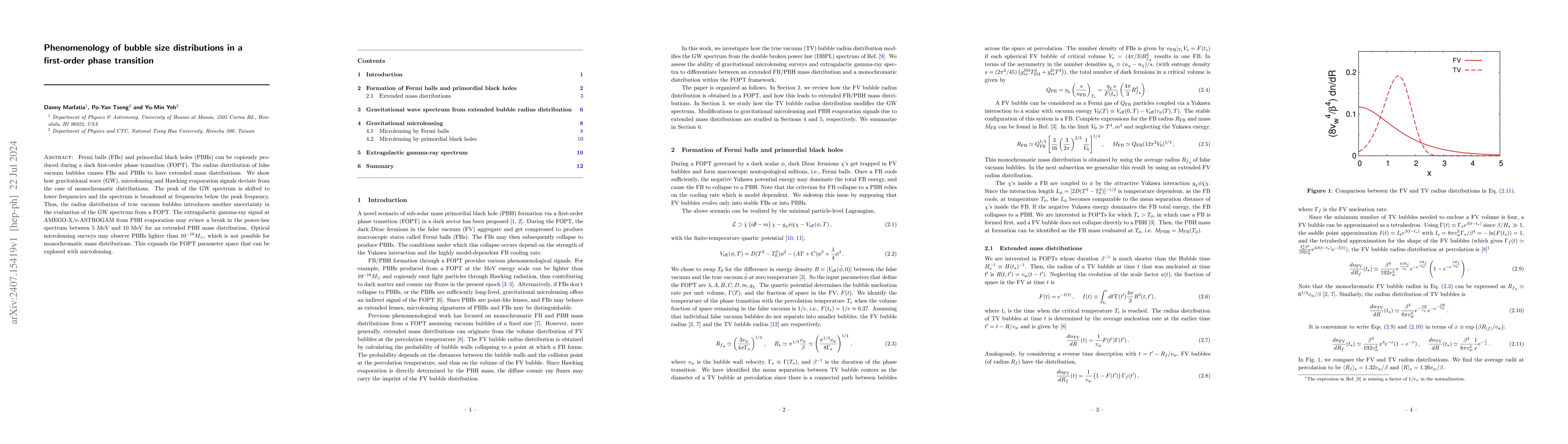 Thumbnail for Phenomenology of bubble size distributions in a first-order phase
  transition