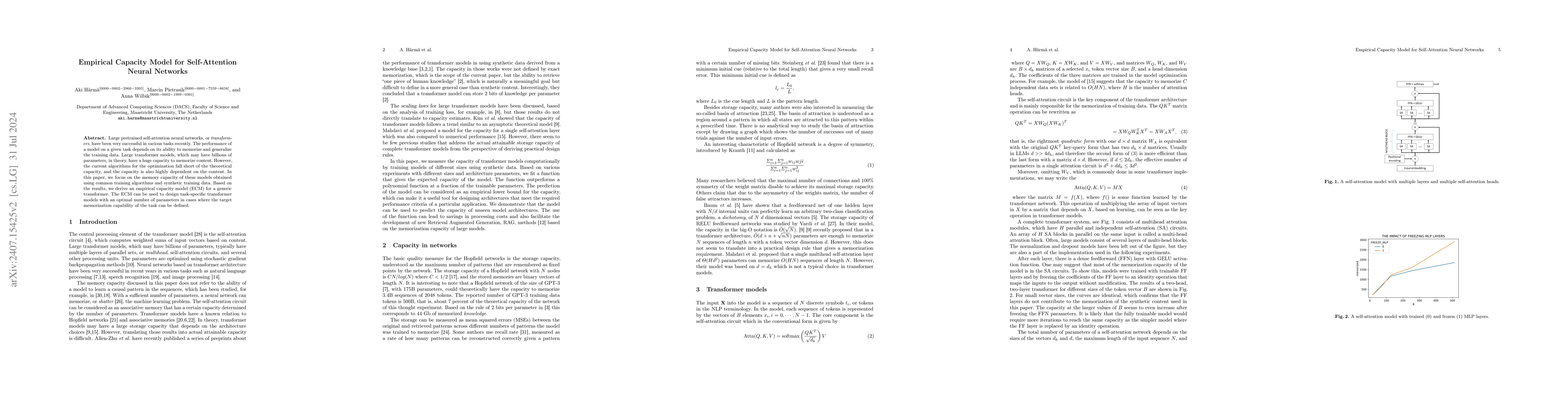 Thumbnail for Empirical Capacity Model for Self-Attention Neural Networks