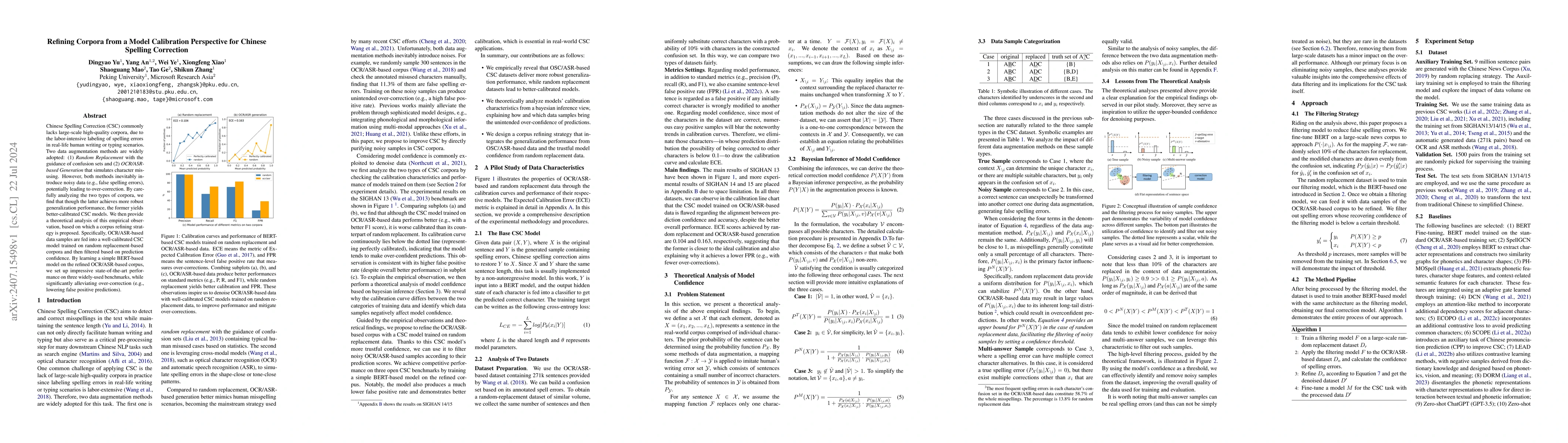 Thumbnail for Refining Corpora from a Model Calibration Perspective for Chinese
  Spelling Correction
