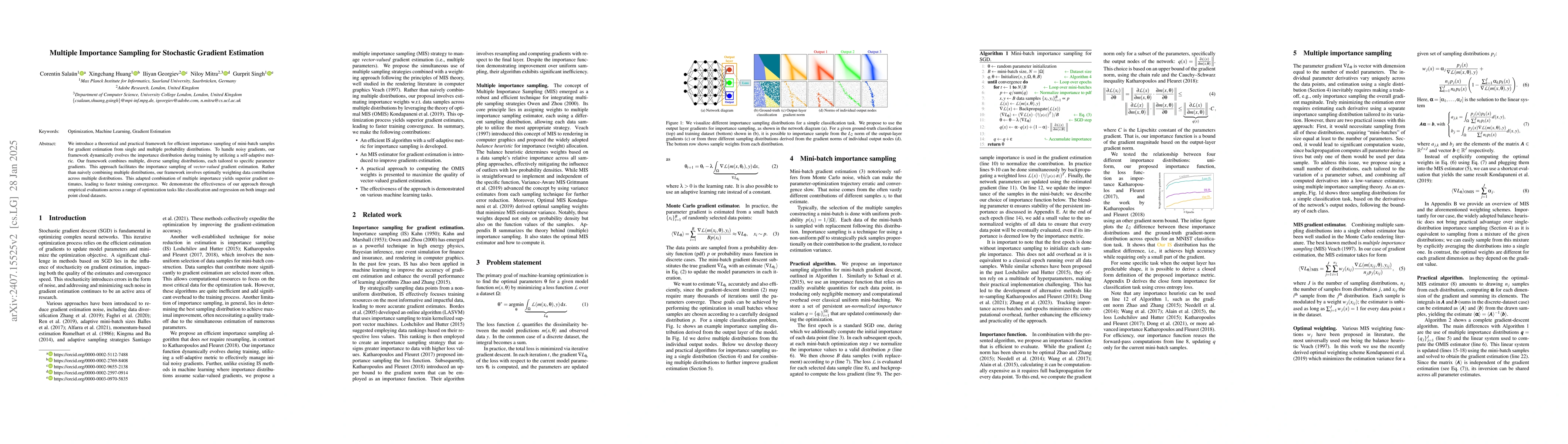 Thumbnail for Multiple importance sampling for stochastic gradient estimation