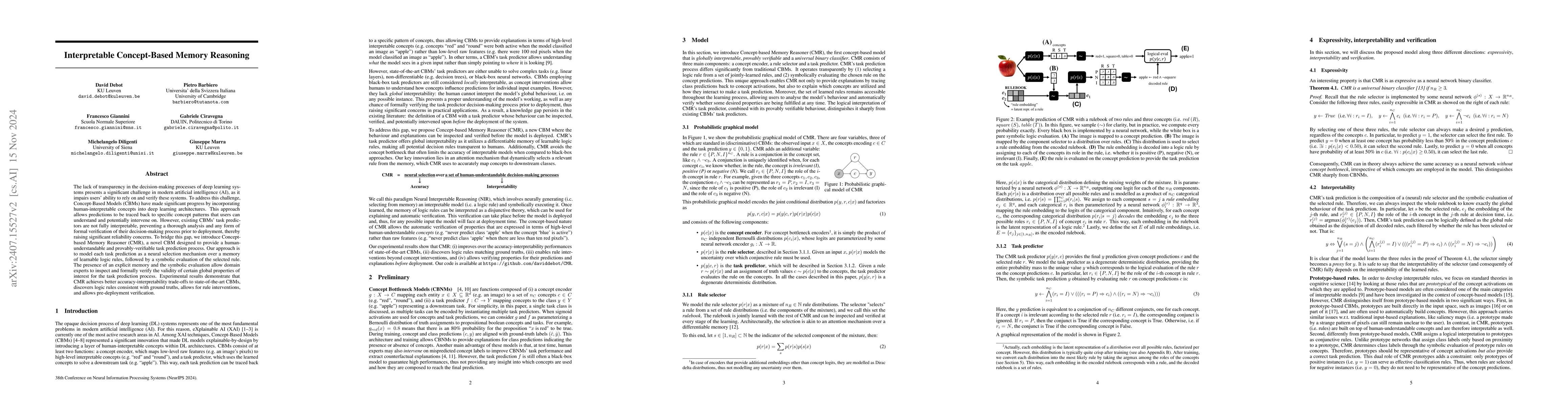 Thumbnail for Interpretable Concept-Based Memory Reasoning