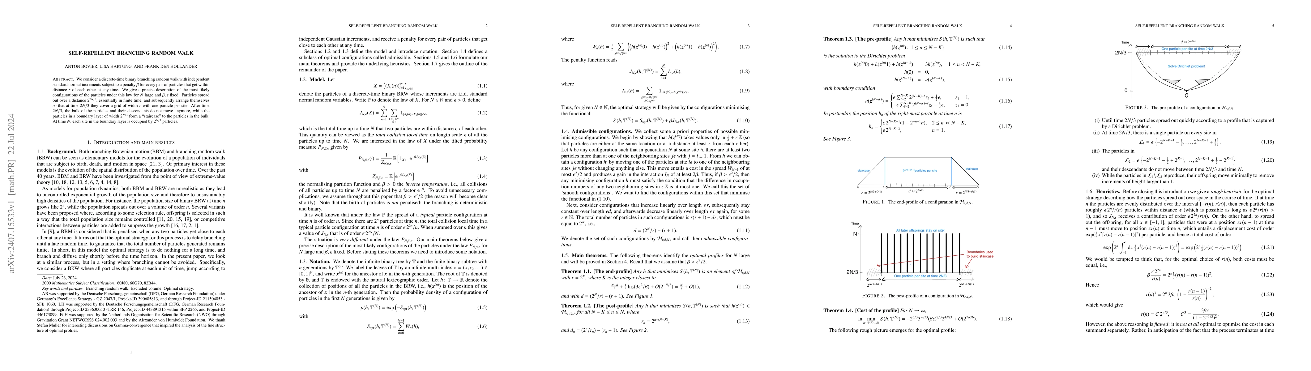 Thumbnail for Self-repellent branching random walk