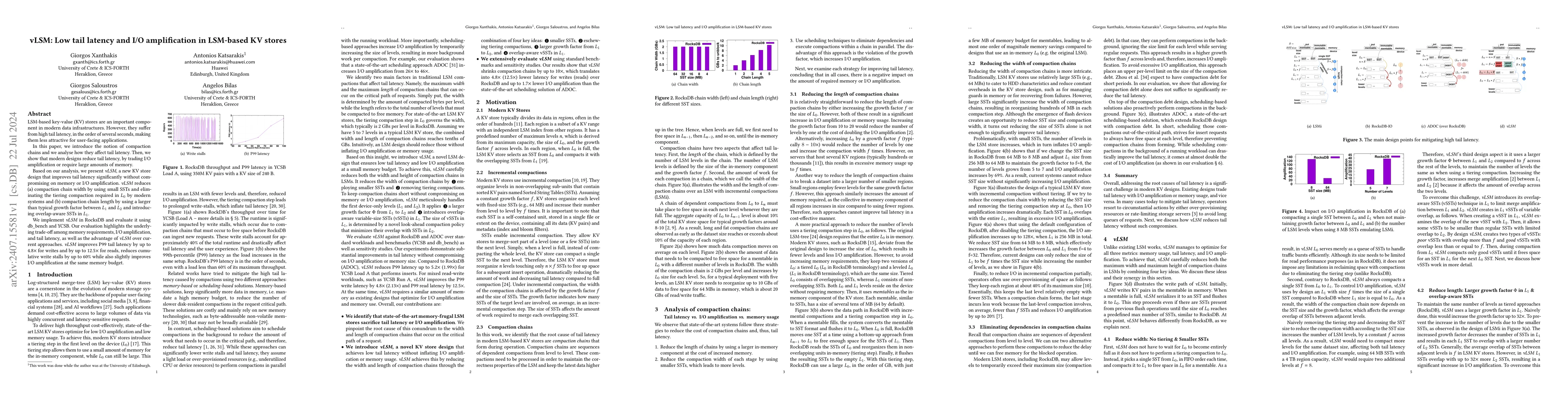 Thumbnail for vLSM: Low tail latency and I/O amplification in LSM-based KV stores