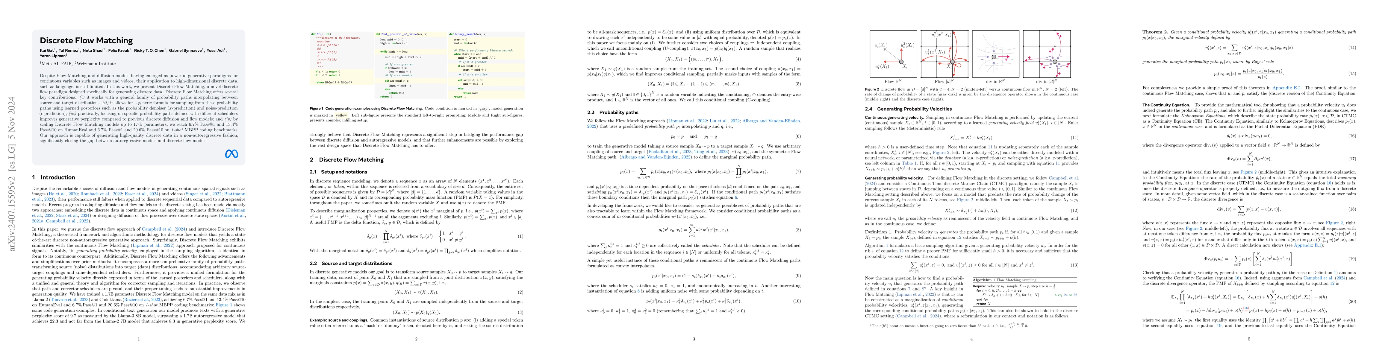 Thumbnail for Discrete Flow Matching
